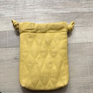 Universal Thread Mustard Quilted Cosmetic Pouch